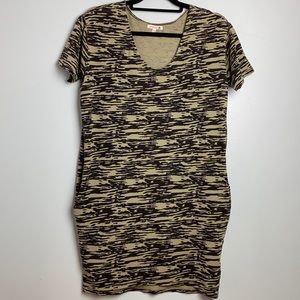 Sundry Camo Dress with Pockets Size Small